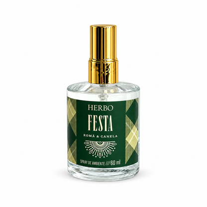 Perfume De Ambiente Romã E Canela 60ml Herbo Festa