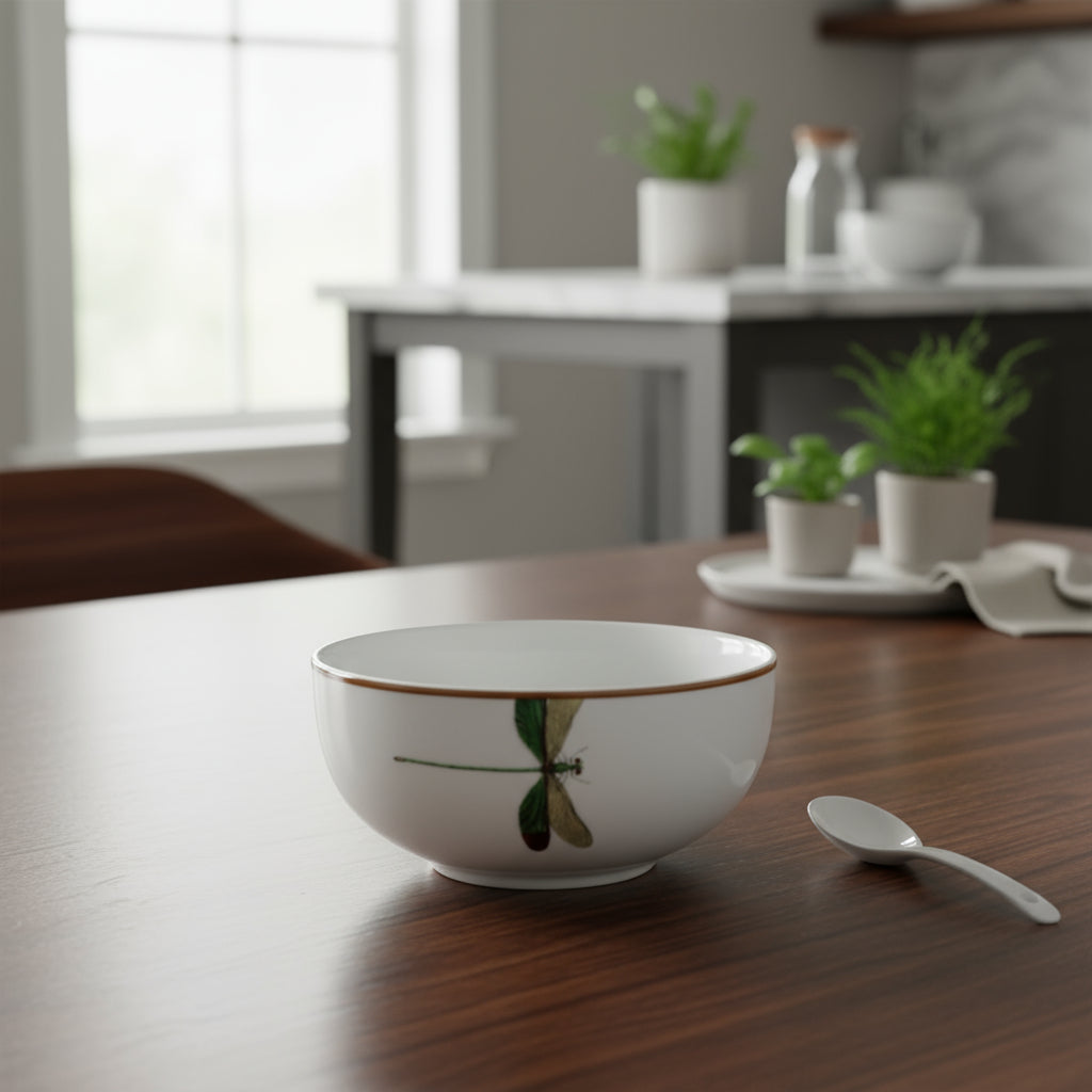 Bowl Libélula em Porcelana Branco 250ml – L’Hermitage