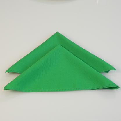 Kit com 4 Guardanapos Basic Verdes 35 x 35 cm em Tecido Oxford