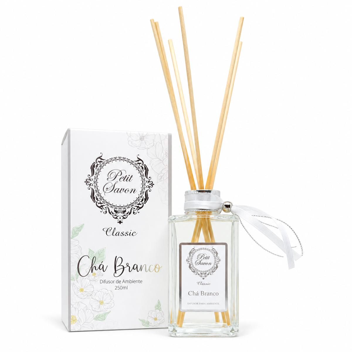 Difusor de Varetas Chá Branco 250ml – Petit Savon
