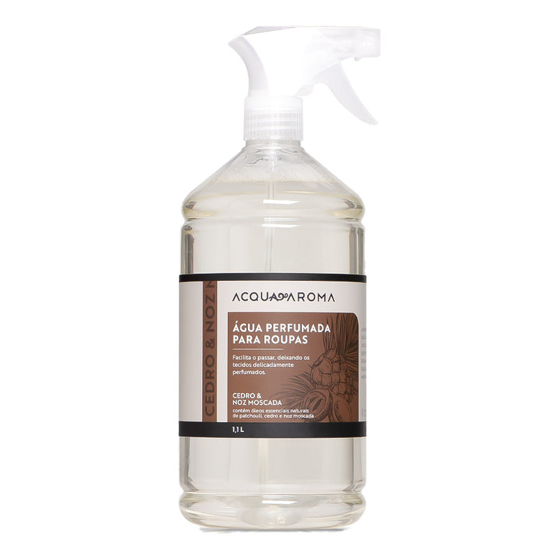 Água Perfumada Cedro e Noz Moscada 1,1L – Acqua Aroma