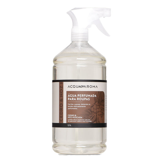 Água Perfumada Cedro e Noz Moscada 1,1L – Acqua Aroma
