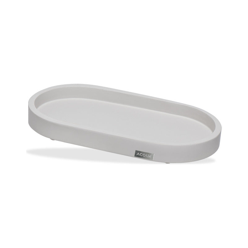 Bandeja Decorativa Oval Areia – Acqua Aroma Essência da Terra