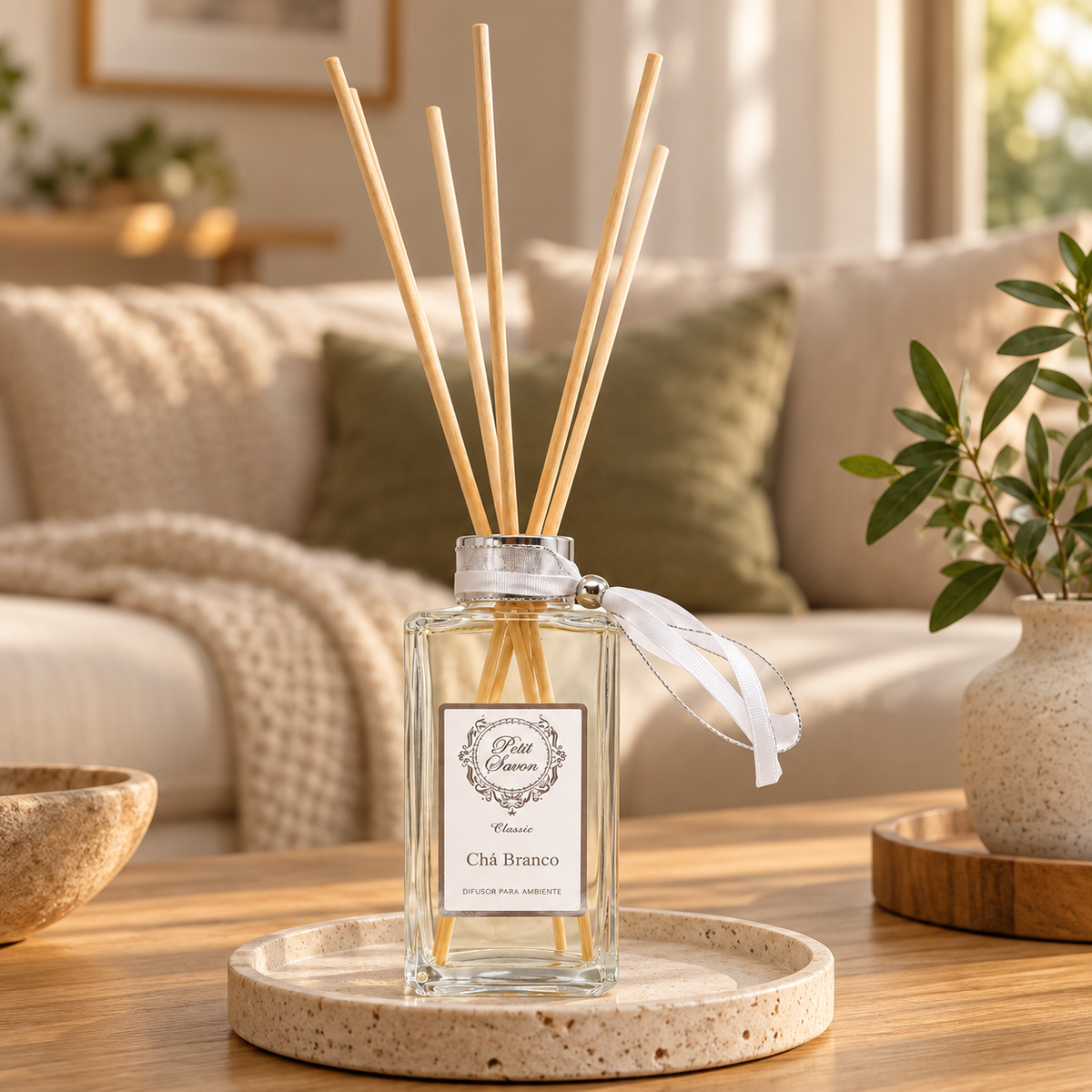 Difusor de Varetas Chá Branco 250ml – Petit Savon