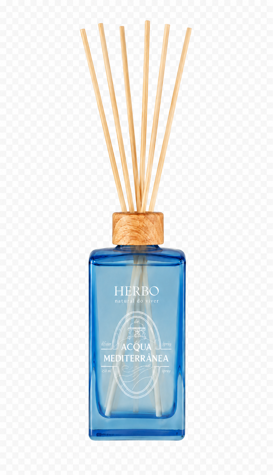 Difusor de Varetas Acqua Mediterrânea, 250 ml, da Herbo