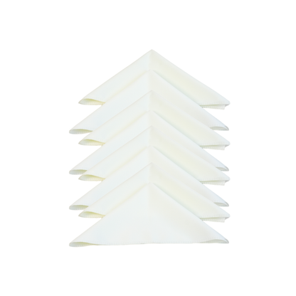 Kit com 8 Guardanapos Basic Palha 35 x 35 cm em Tecido Oxford