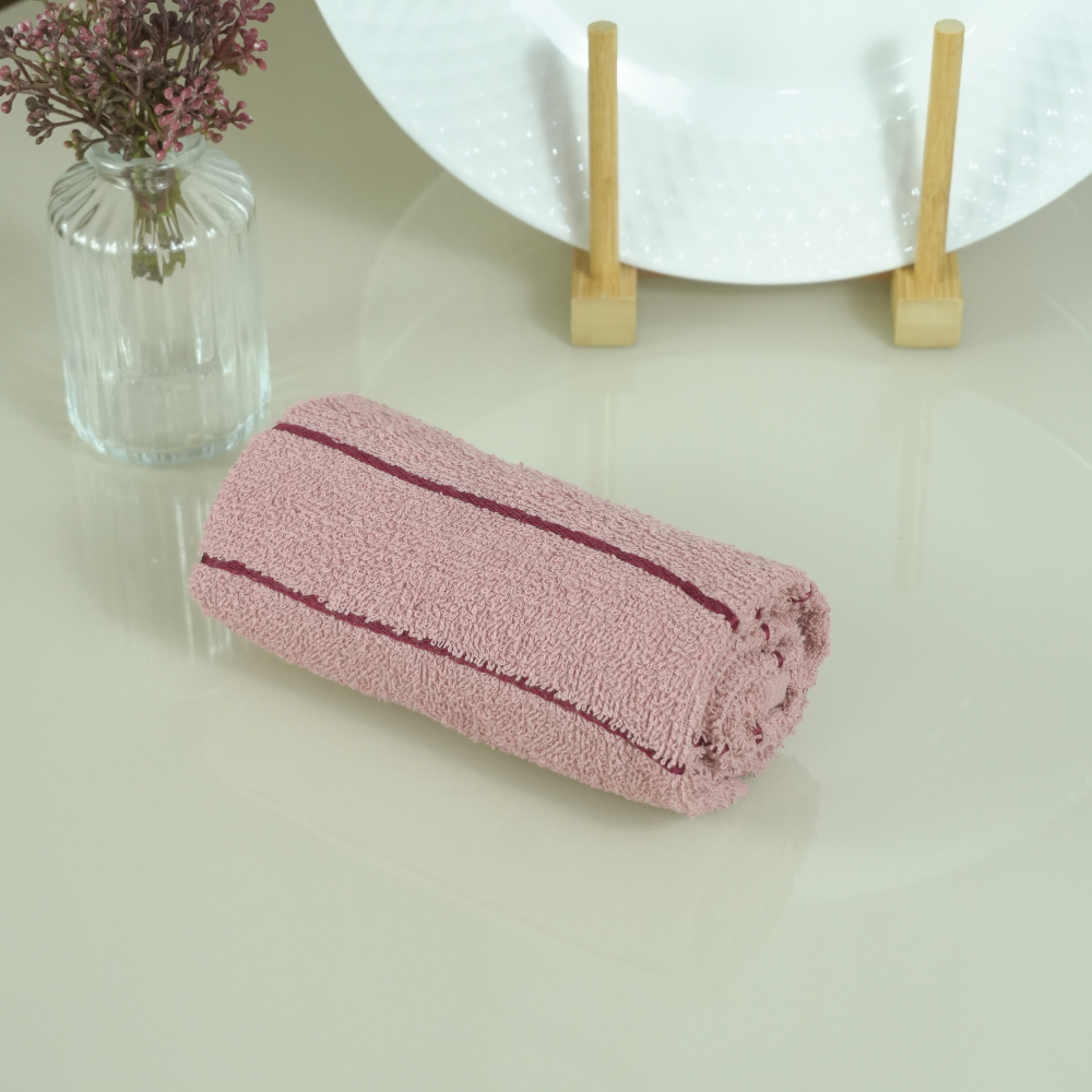 Kit 5 Panos de Copa Bonjour Rosa 70cm x 45cm 100% Algodão Felpudo
