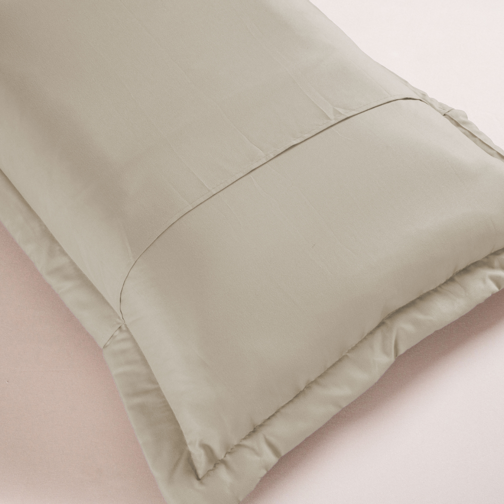 Porta-travesseiro Versatile Caqui 70x50cm Micropercal 300 Fios