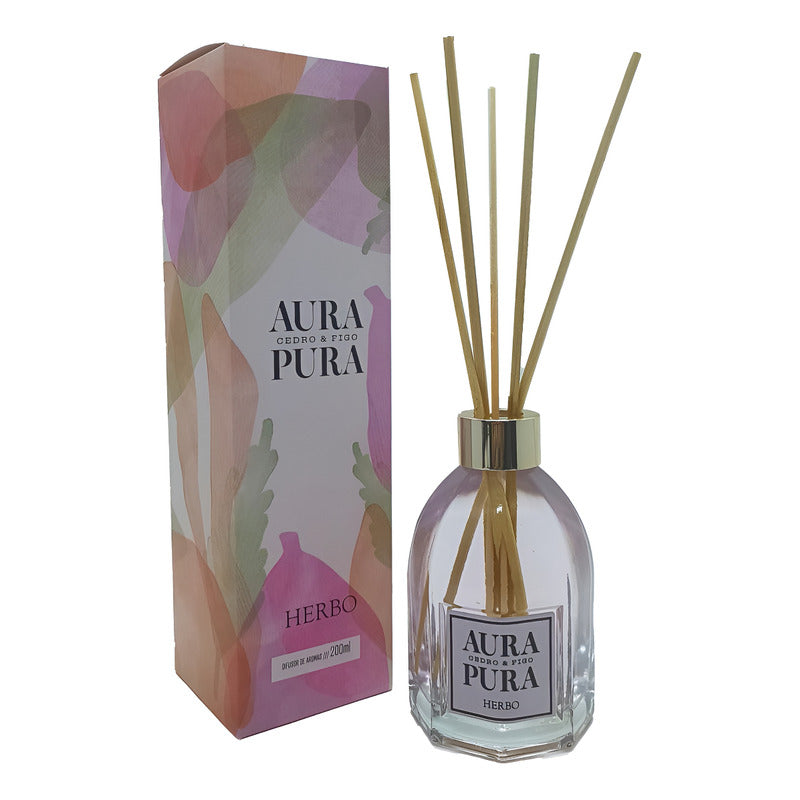Difusor de Varetas Cedro e Figo 200ml Aura Pura – Herbo