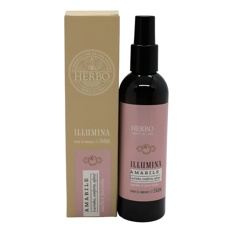Home Spray Vanilla com Fava Tonka Amabile 240ml – Herbo Linha Illumina