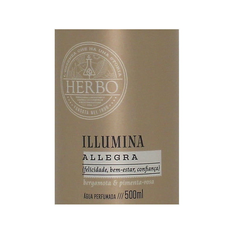 Água Perfumada Allegra 500ml – Herbo Linha Illumina