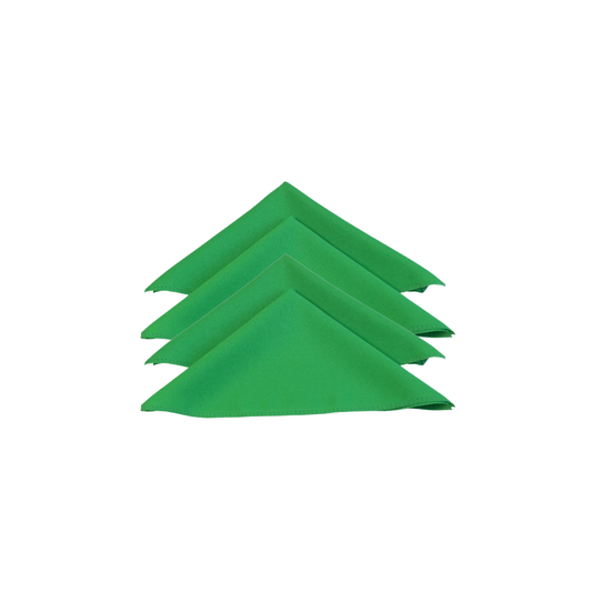 Kit com 4 Guardanapos Basic Verdes 35 x 35 cm em Tecido Oxford