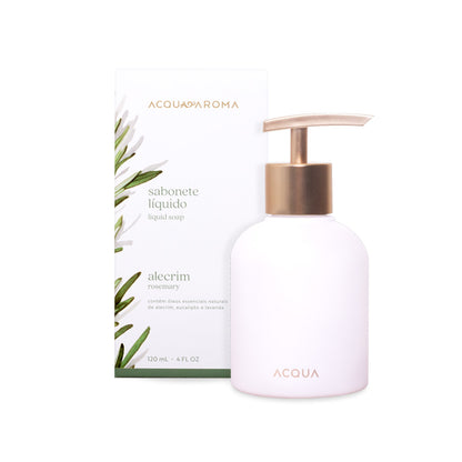 Sabonete Líquido Perfumado Alecrim 120ml, Acqua Aroma