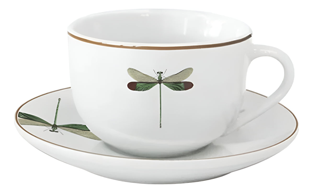 Jogo de 2 Xícaras de Café com Pires Libélula 80ml – L’Hermitage